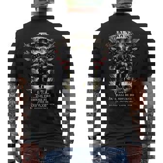 Isaiah 43 2 Firefighter Prayer Fire Patriot Flag Bible Verse Men's T-shirt Back Print | Mazezy