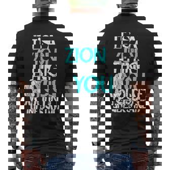 メンズ It's A Zion Thing You Wouldn't Understand メンズTシャツ バックプリント - Kawaiitshirt