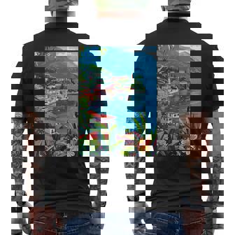 Italia Lago Como Ilustración Camiseta Hombre Estampado Espalda - Regaloses