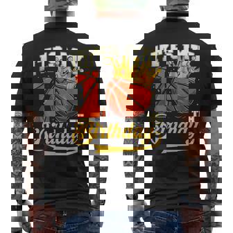 It's My 10 Year Old 10th Birthday Double Digits Basketball Men's Back Print T-Shirt | Mazezy