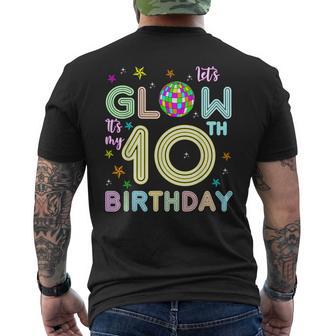 It's My 10Th Birthday Glowing 80S 10 Year Old Men's T-shirt Back Print - Thegiftio UK