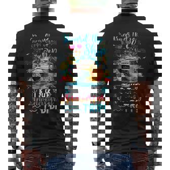 It's Our Anniversary Trip Couples Matching Marriage Cruise Men's T-shirt Back Print - Thegiftio