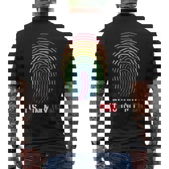 It's My DNA LGBTQ Gay Lesbian Bisexual Transgender Men's Back Print T-Shirt | Mazezy