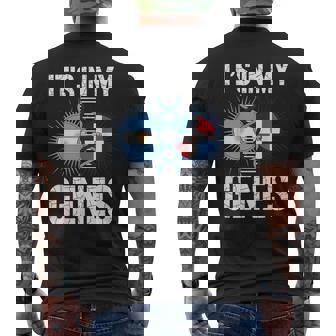 It’s In My Genes Argentinian Dominican Roots Argentina Men's Back Print T-Shirt | Mazezy