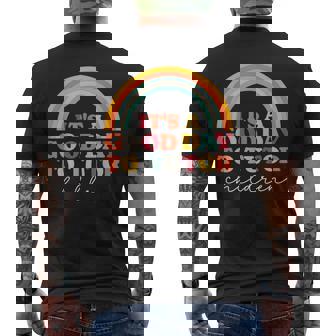 It's A Good Day To Tutor Children Elementary Math Reading Men's Back Print T-Shirt | Mazezy