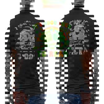 It's Good Luck To Read St Patrick's Day Book Lucky Men's T-shirt Back Print - Monsterry