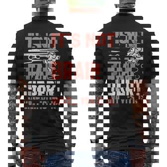 It's Not Brain Surgery Brain Surgeon And Patient Tank Top Men's Back Print T-Shirt | Mazezy