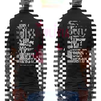 Its A Olivia Thing You Wouldn't Understand Olivi First Name Men's T-shirt Back Print - Monsterry