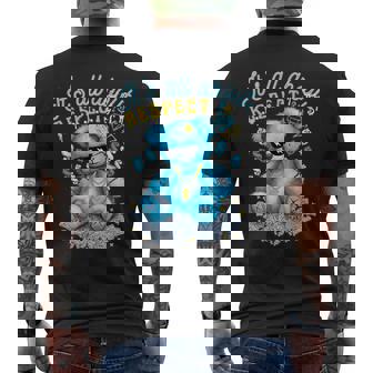 It's All About Respect Gamma Blue Matching Men's T-shirt Back Print - Monsterry