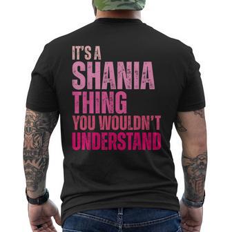 It's A Shania Thing You Wouldn't Understand Shania Men's T-shirt Back Print - Thegiftio UK