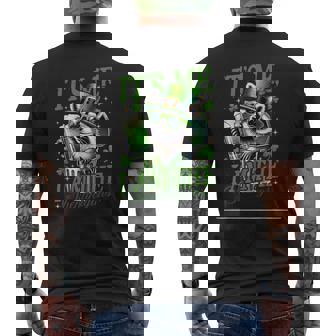 It's Me I Am The Shenanigan Raccoon Lucky Vibes Men's T-shirt Back Print - Thegiftio