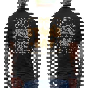 It's Staar Day Dont Stress Do Your Best Test Day Leopard Bow Men's T-shirt Back Print | Seseable CA