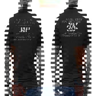 It's a Tough Job Being Chad But Someone Has To Do It Men's Back Print T-Shirt | Mazezy