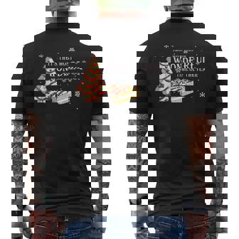 Its The Most Wonderful Time Of The Year Snack Cake Christmas Men's Back Print T-Shirt | Mazezy