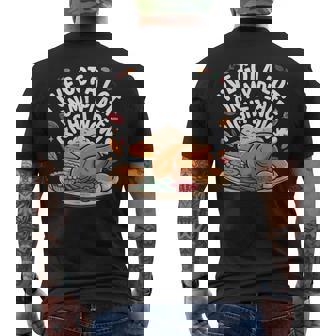 I'Ve Got a Lot On My Plate Right Now Thanksgiving Dinner Fun Men's Back Print T-Shirt | Mazezy