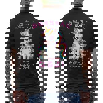I´M Going To Be A Bigister Unicorn 私はお姉ちゃんになるユニコーン メンズTシャツ バックプリント - Kawaiitshirt
