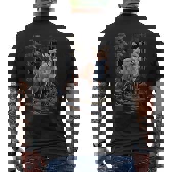 Jäger & Jägerin Fuchs Jagd Geschenk Jagdkleidung Fuchs T-Shirt mit Rückendruck - Geschenkecke