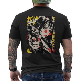 Japan Streetwear Cyberpunk Y2k Hip Hop Techwear Manga Anime Men's T-shirt Back Print - Seseable