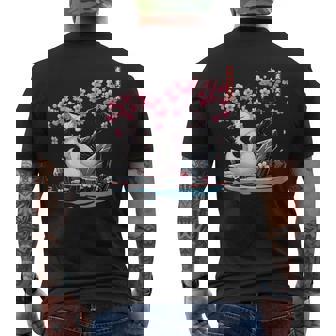 Japanischer Kitsune Yokai Weißer Fuchs Geist Ukiyo Eakura T-Shirt mit Rückendruck - Geschenkecke