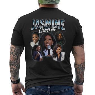 Jasmine Crockett Bootleg-Style Rap Men's T-shirt Back Print - Thegiftio UK