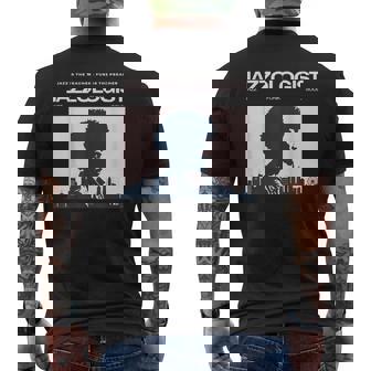 Jazzologist ヴィンテージ ジャズ ミュージック ジャズ ファンク ソウル メンズTシャツ バックプリント - Kawaiitshirt
