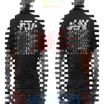 Jdm Barcode Made In Japan モータースポーツ メンズ シャツ メンズTシャツ バックプリント - Kawaiitshirt