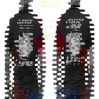 Je M'en Fous Jeuis Une Licorne Douce Licorne T-shirt imprimé au dos - Cadeauxyz