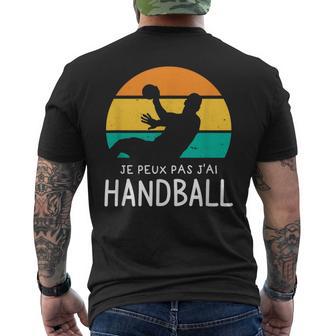 Je Peux Pas J'ai Handball Cadeau Pour Un Joueur De Handball T-shirt imprimé au dos - Cadeauxyz