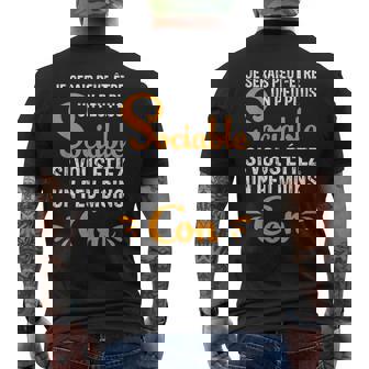 Jeerais Un Peu Plusociableious Etiez Moins Con Camiseta Hombre Estampado Espalda - Regaloses