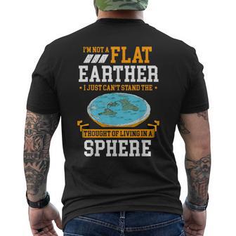 Jeneuis Pas Un Terrien Plat La Terre Est Plate Costume T-shirt imprimé au dos - Cadeauxyz