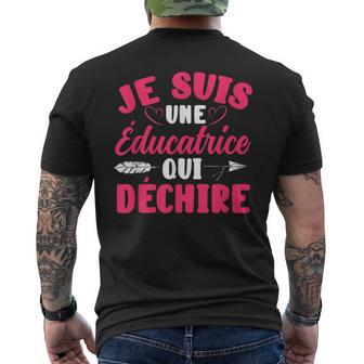 Jeuis Une Éducatrice Qui Déchire Cadeau Maitresse Drôle T-shirt imprimé au dos - Cadeauxyz