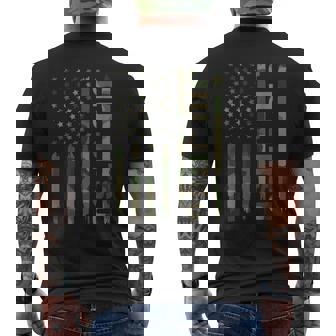 Jiu Jitsu American Flag Camo Jiu-Jitsu Men's T-shirt Back Print | Seseable UK