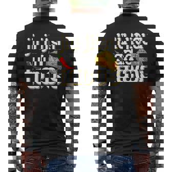 Jiu Jitsu Brazilian Martial Art Jiu Jitsu And Taco Men's Back Print T-Shirt | Mazezy