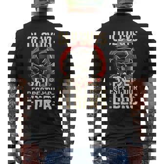 Jiu Jitsu Dad Father Coach Retro Vintage Old Guys Roll Tank Top Men's Back Print T-Shirt | Mazezy