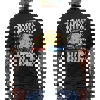 Jiu Jitsu Taco Tap Outs Then Tacos Men's Back Print T-Shirt | Mazezy