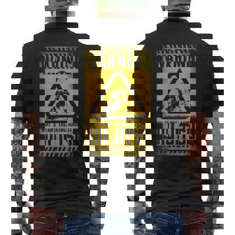 Jiu Jitsu Warning Warning May Start Talking About Jiu Jitsu Men's Back Print T-Shirt | Mazezy