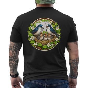 Jolie Hirondelle À Farine Ornithologue Ornithologue Oiseaux Oiseaux De Printemps T-shirt imprimé au dos - Cadeauxyz