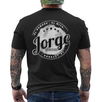 Jorge El Hombre El Mito La Leyend Jorge Nombre Camiseta Hombre Estampado Espalda - Regaloses