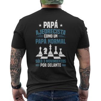 Jugador De Ajedrez Día Del Padre Ajedrez Papá Ajedrecista Camiseta Hombre Estampado Espalda - Regaloses