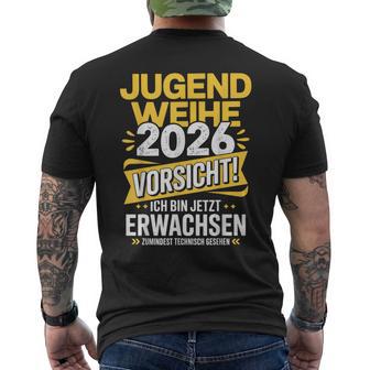 Jugendweihe 2026Orsicht Ich Bin Jetzt Erwachsen T-Shirt mit Rückendruck - Seseable