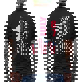 July 26 Liberia Independence Day Love Liberia Flag Fist Men's Back Print T-Shirt | Mazezy