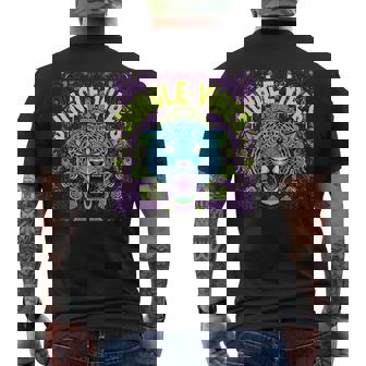 Jungle Vibes Leopard Psychedelic Jungle Animal Men's T-shirt Back Print | Seseable CA