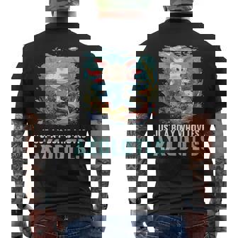 Just A Boy Who Loves Axolotls Lovers Axolotl Men's T-shirt Back Print - Thegiftio