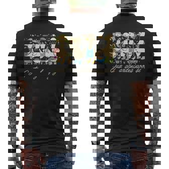 Just A Gardening Goose Farmer Gardener Garden Plant Lover Men's Back Print T-Shirt | Mazezy