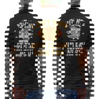 I Just Hope Both Teams Have Fun Coquette Bow Football Lover Men's T-shirt Back Print - Seseable