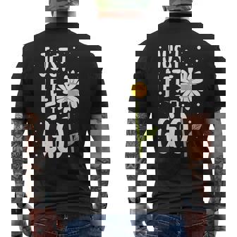 Just Let It Go やる気を起こさせるインスピレーションを与えるギフト 男女兼用 メンズTシャツ バックプリント - Kawaiitshirt