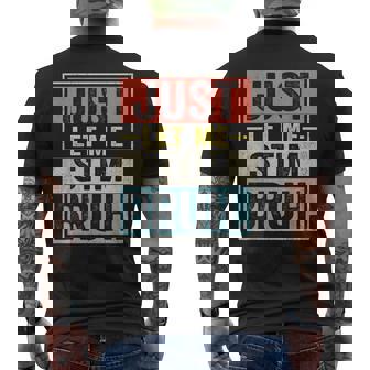 Just Let Me Stim Bruh Vintage Autism Boys Men Men's T-shirt Back Print | Seseable UK