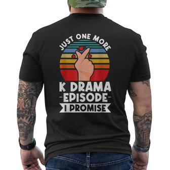 Just One More Episode I Promise Korean Drama K-Pop K-Drama Men's T-shirt Back Print - Thegiftio UK