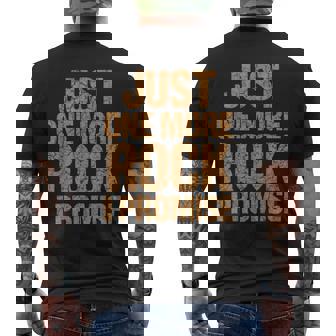 Just One More Rock I Promise Geologist Stone Collector Men's Back Print T-Shirt | Mazezy