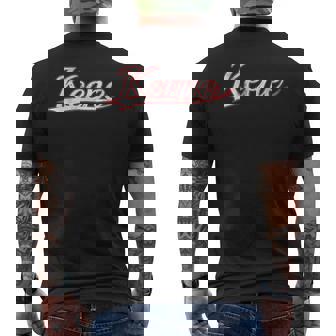 Keene New Hampshire New England Vintage Varsity Throwback Men's Back Print T-Shirt | Mazezy